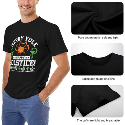 Merry Yule Happy Solstice Men's T-shirt