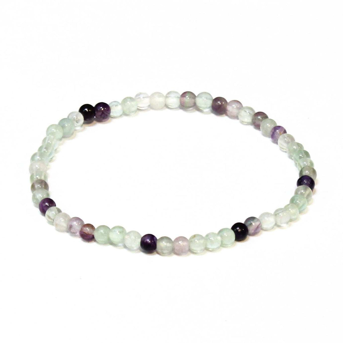 Fluorite Round Bead Bracelet - Psychic Awakening