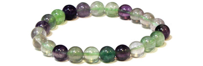 Fluorite Round Bead Bracelet - Psychic Awakening