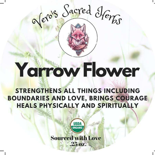 Herb Garden - Organic Yarrow Flower .25 oz