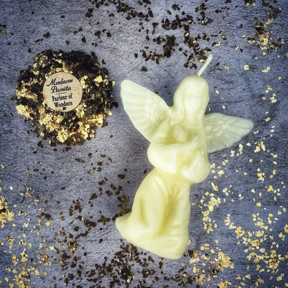 Beeswax Angel Spell Candle - Connect with Spirit Guides & Divine Blessings Magic