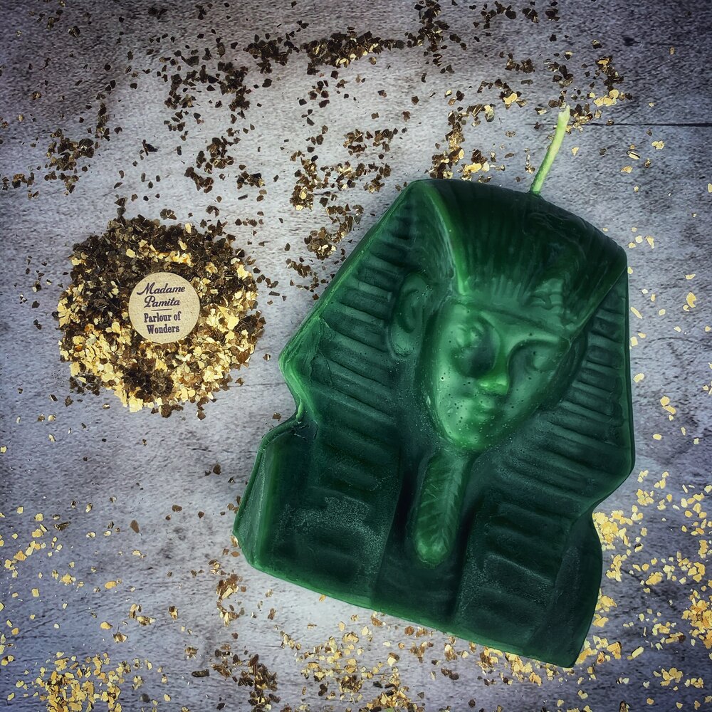 Beeswax Egyptian King Spell Candle - Power, Magnetism & Pharaoh Magic