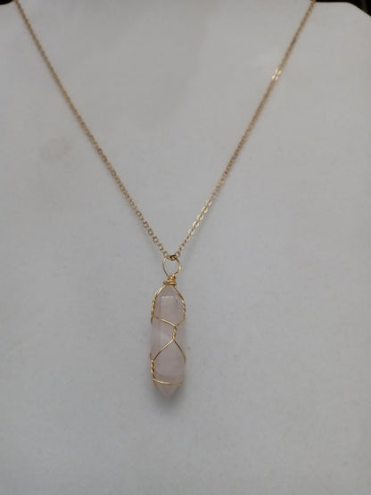 Wire Wrapped Opalite Necklace